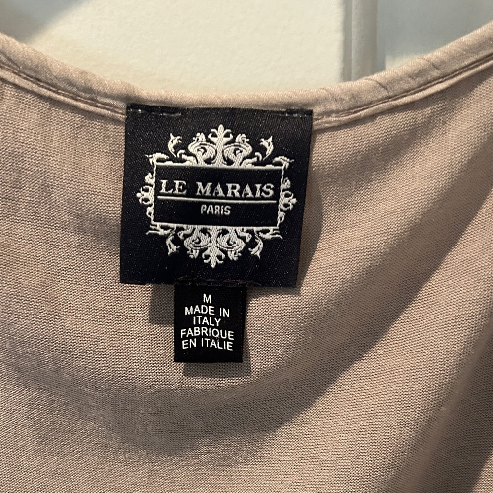 Chic Crochet Lace Blouse in Taupe - Picture 2 of 4